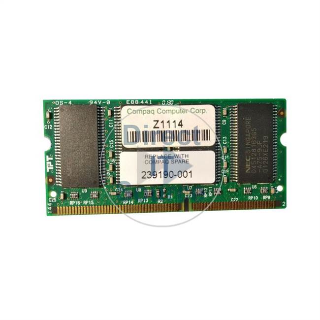 HP 239190-001 - 128MB SDRAM PC133 144-Pin So-DIMM Memory
