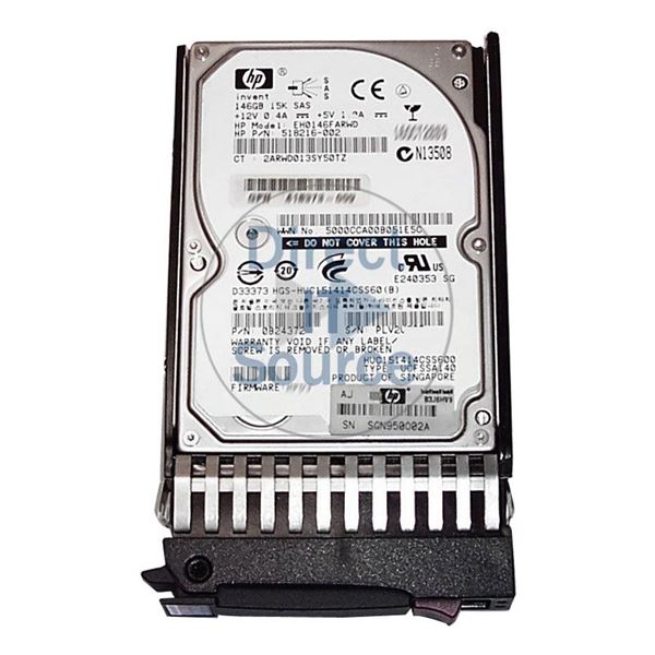 HP 518216-002 - 146GB 15K SAS 6.0Gbps 2.5