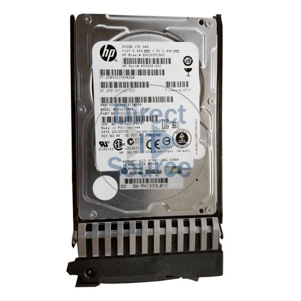 HP 652625-002 - 300GB 15K SAS 6.0Gbps 2.5