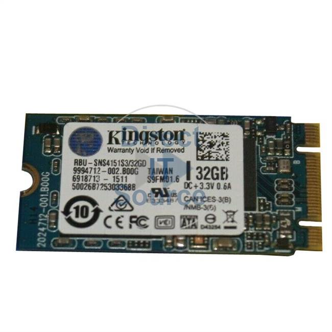 Forekomme Giv rettigheder disk Kingston SNS4151S3/32GD - 32GB SATA SSD